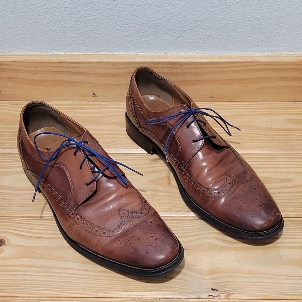 Men's Brown Dress‎ ShoeLace Up Wingtip Brogues Oxford Aldo Size 13 Leather